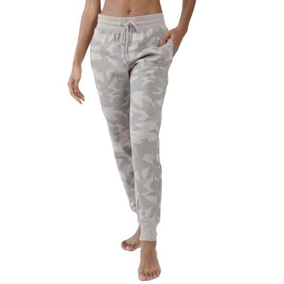 90 Degrees Women’s Camo Jogger Sweatpants Stone Women’s Size Medium - Picture 1 of 5